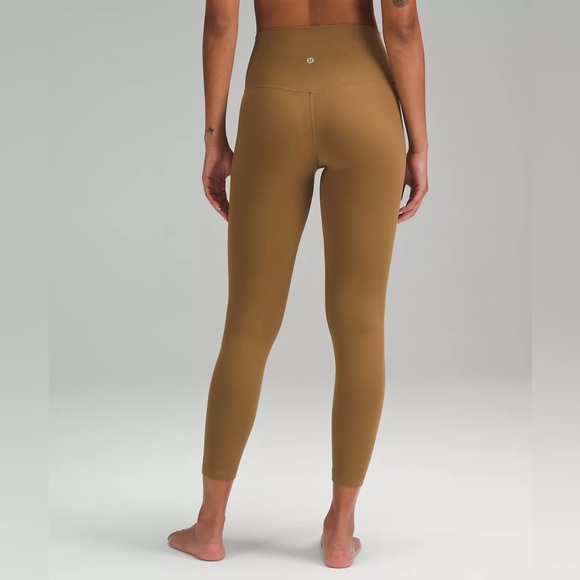 lululemon athletica Pants - LuluLemon Tan/Brown High-Waisted Leggings 25 inseam
